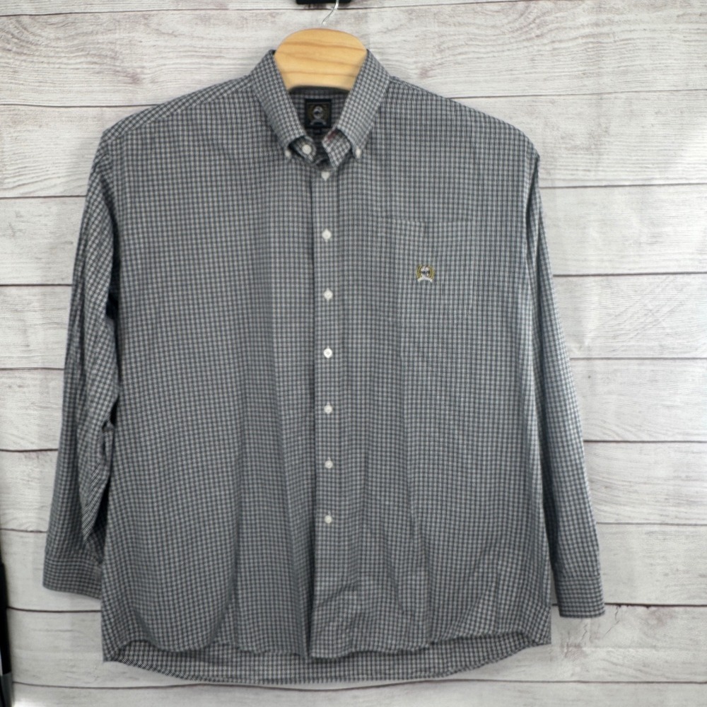 Cinch Western Shirt Long Sleeve Button Up Plaid‎ Checkered 2XL Cowboy Rodeo